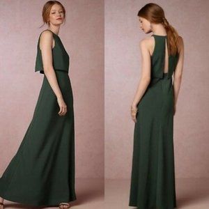 Jill Stuart Floor length Dress Size 2 Forest Green